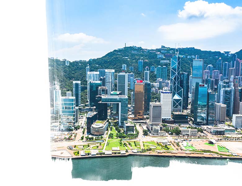 Hong Kong Island, Financial economy growth concept