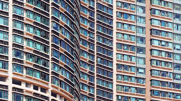Residential buildings in Hong Kong