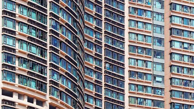 Residential buildings in Hong Kong