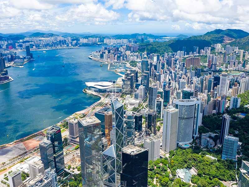 City aerial view